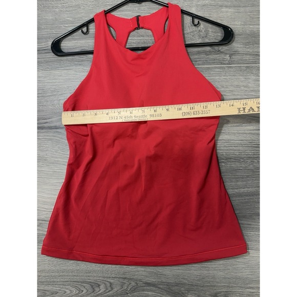 Athleta Marina Women's Tankini Swim Top Red 34 B/C - Picture 3 of 8